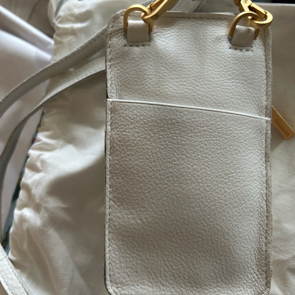 Hammitt Textured White Leather Pouch - Picture 4 of 5